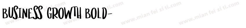 Business Growth Bold字体转换
